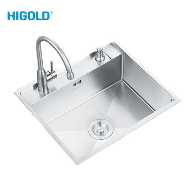 Higold 304 stainless steel kitchen sink, chopping board package. can use for both top-mount or under-mount