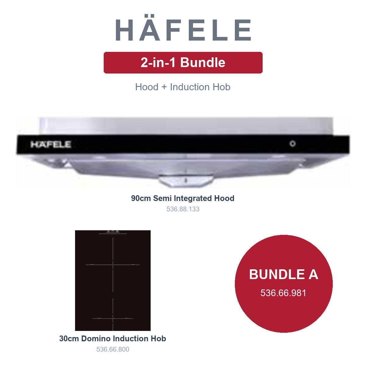 Häfele 2-in-1 Bundle: Hood + Hob